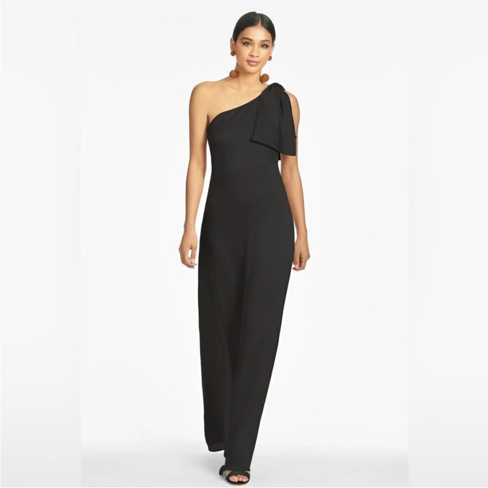Sachin & Babi Women's Chelsea One-Shoulder Crinkle Georgette Gown $285